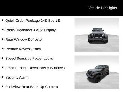 2018 Jeep Wrangler Unlimited Sport S 4x4