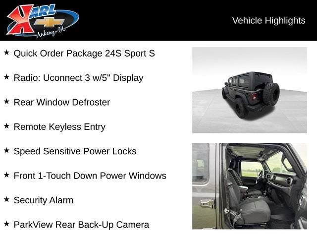 2018 Jeep Wrangler Unlimited Sport S 4x4