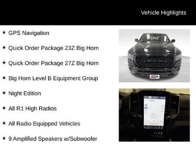 2024 RAM 1500 Big Horn Crew Cab 4x4 5'7" Box