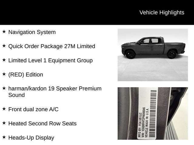 2023 RAM 1500 Limited Crew Cab 4x4 5'7" Box