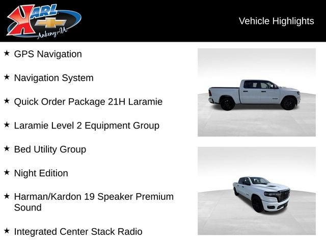 2026 RAM 1500 Laramie Crew Cab 4x4 5'7" Box