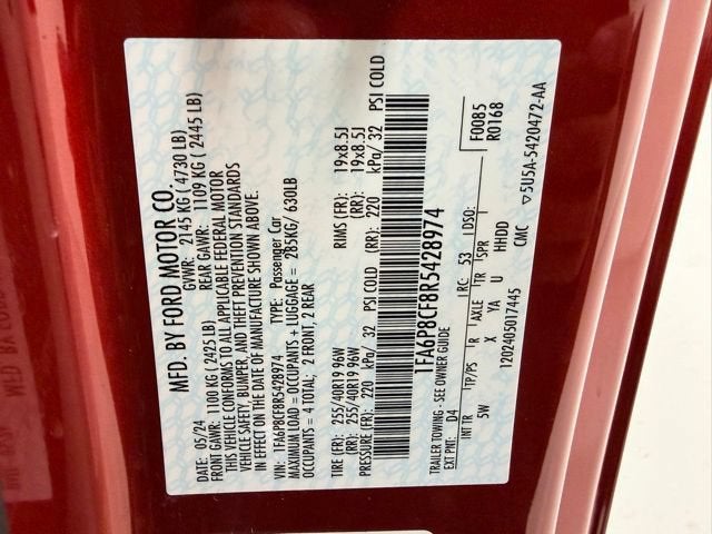 2024 Ford Mustang GT Premium Fastback