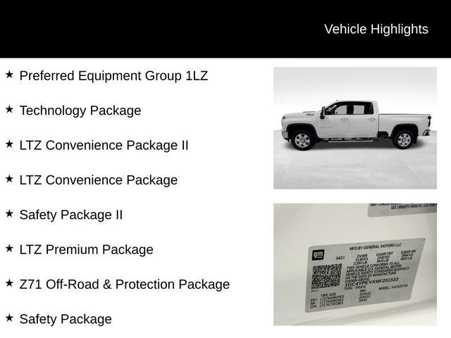 2021 Chevrolet Silverado 2500 HD LTZ