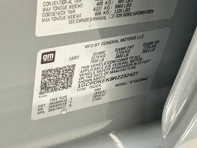 2024 Chevrolet Silverado 1500 LT (2FL)