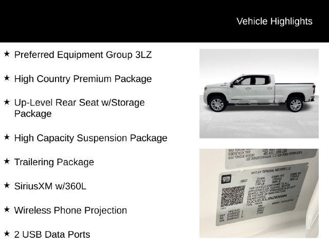 2022 Chevrolet Silverado 1500 High Country