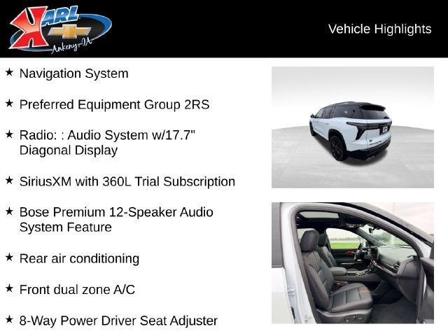 2026 Chevrolet Traverse RS