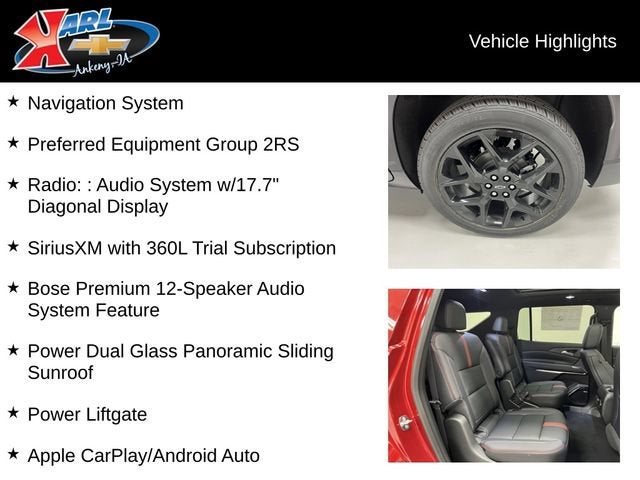 2026 Chevrolet Traverse RS