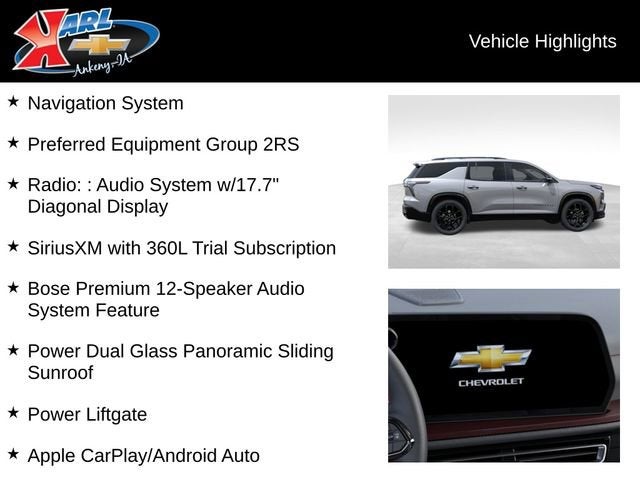 2026 Chevrolet Traverse RS