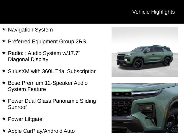 2027 Chevrolet Traverse RS