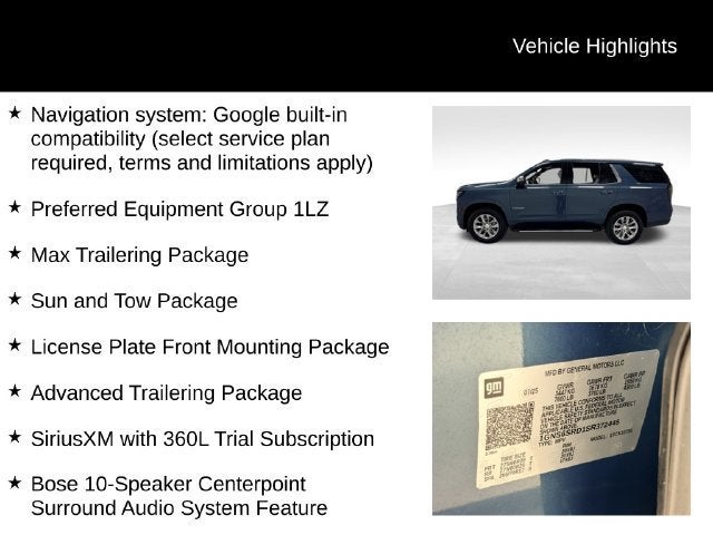 2025 Chevrolet Tahoe Premier