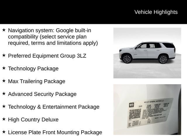2026 Chevrolet Tahoe High Country