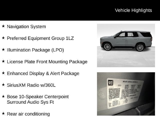 2023 Chevrolet Tahoe Premier