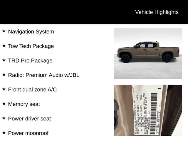 2025 Toyota Tundra 4WD TRD Pro Hybrid