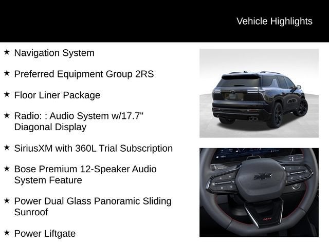 2026 Chevrolet Traverse RS