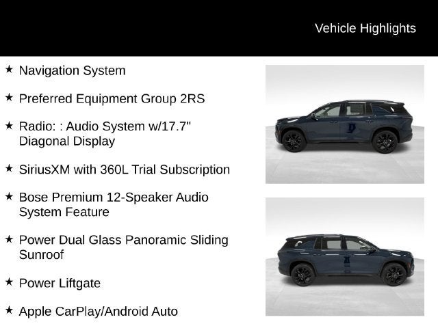 2027 Chevrolet Traverse RS