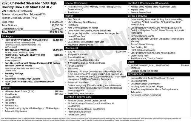2025 Chevrolet Silverado 1500 High Country