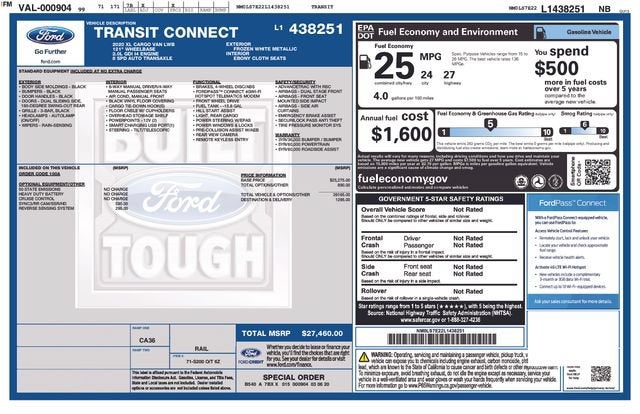 2020 Ford Transit Connect XL Cargo Van