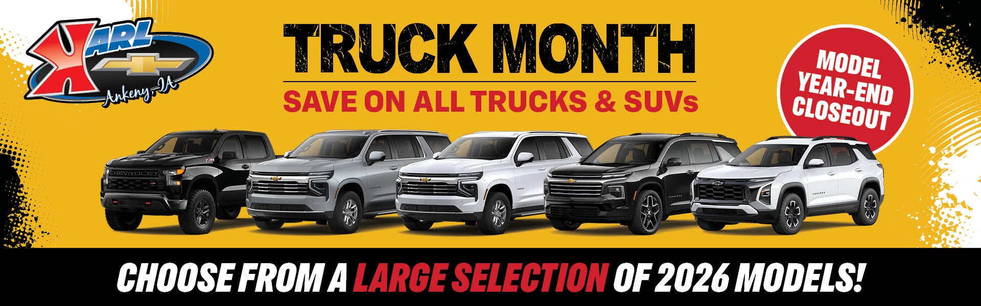 It's Truck Month at Karl Chevrolet Ankeny