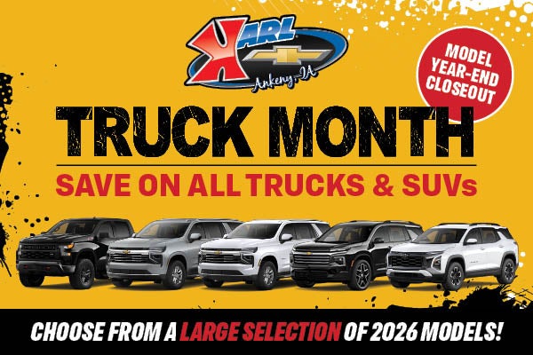 It's Truck Month at Karl Chevrolet Ankeny