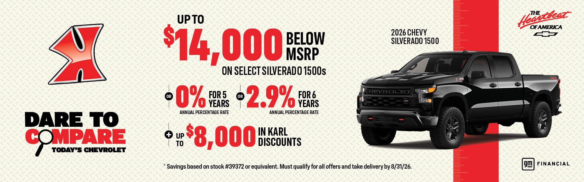 Get up to $14,000 below MSRP on select Silverado at Karl Chevrolet Ankeny