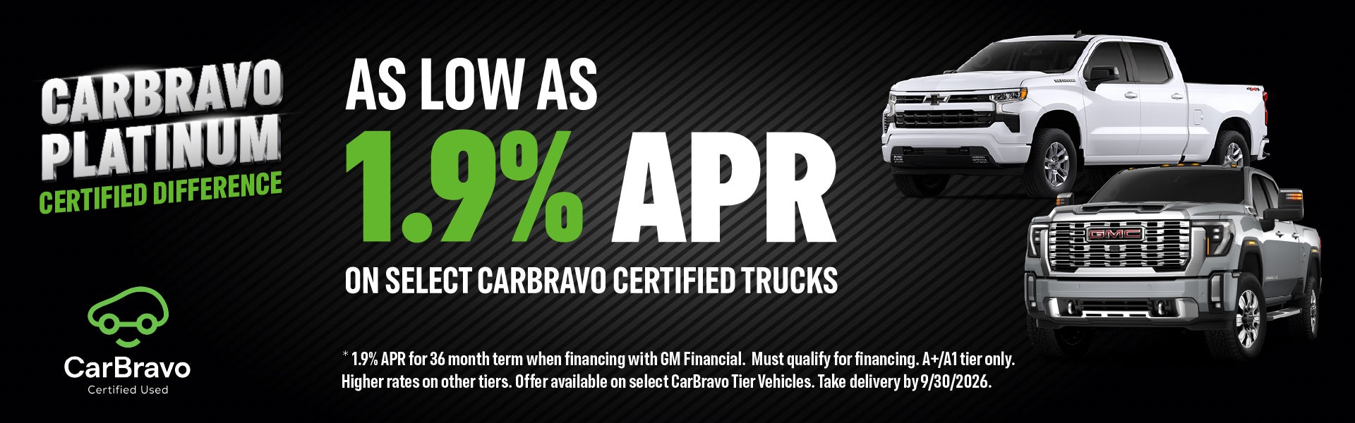 Get rates as low as 1.9% on select inventory at #NA