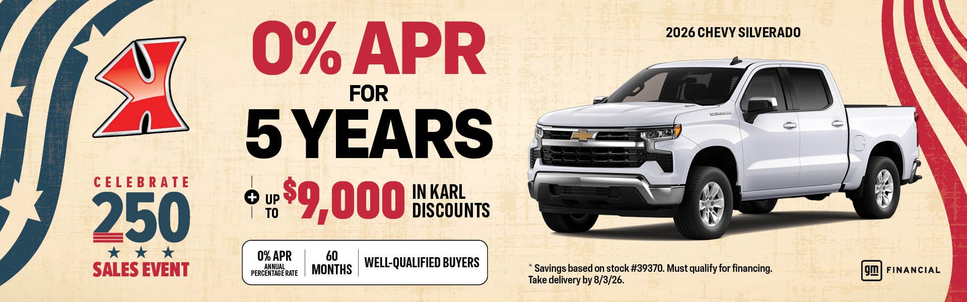 0% for 5 Years on Silverado Karl Chevrolet Ankeny in Ankeny IA