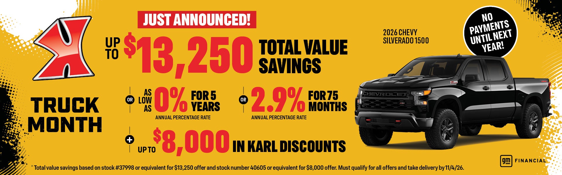 Get up to $13,250 off Silverado 1500 at Karl Chevrolet Ankeny
