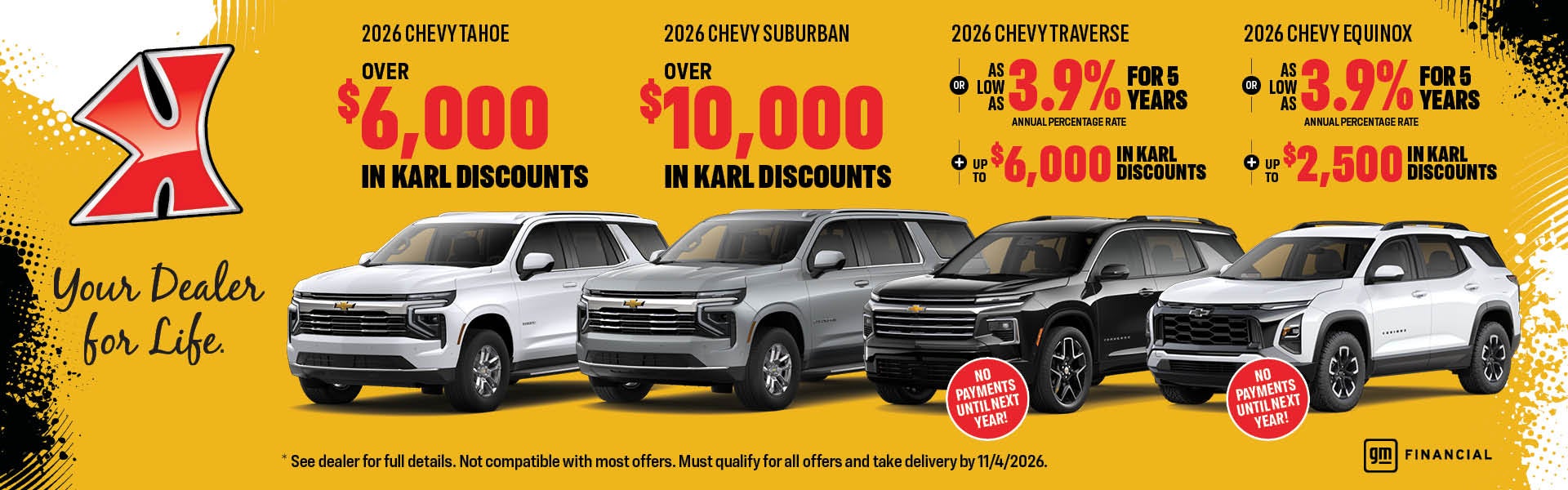Incredible SUV savings at Karl Chevrolet Ankeny