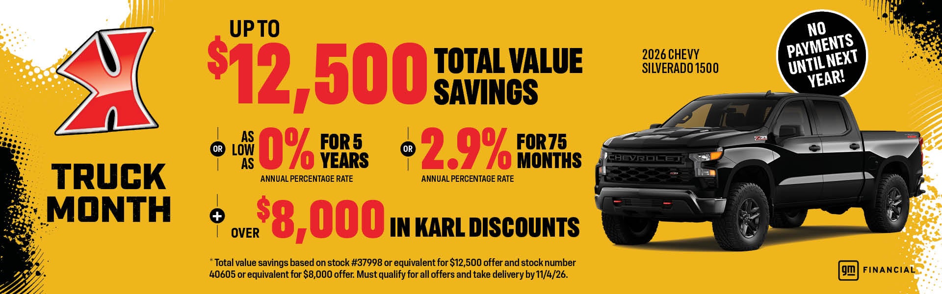 Get up to $12,500 off Silverado 1500 at Karl Chevrolet Ankeny