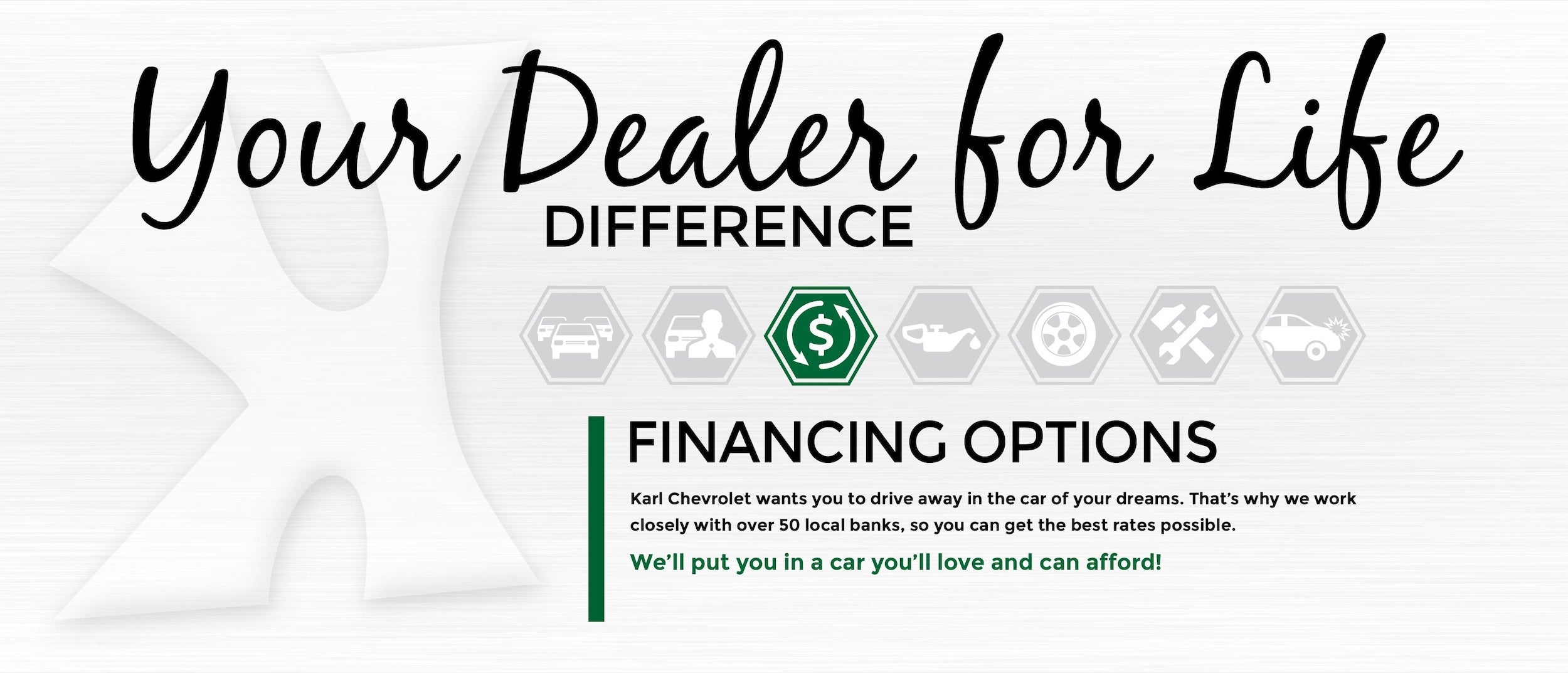 Financing options flyer